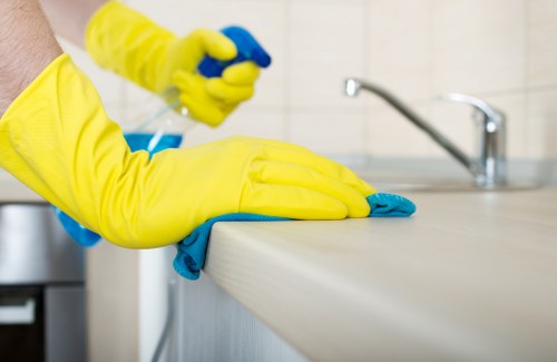 Detailed kitchen deep clean in an SW10 property