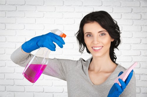 Turnover cleaning for a short-let kitchen and living area in SW10