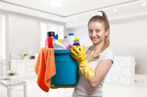 Local cleaners preparing a property for handover in SW10