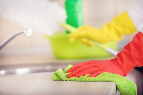 Professional window cleaning for a shopfront in SW10